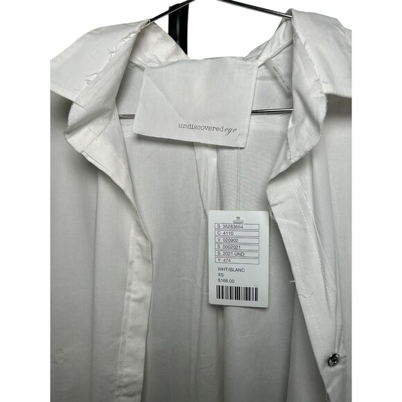 undiscovered eye (Anthropologie) — White Cotton Poplin Shirt Dress — XS — NWT - Picture 2 of 5